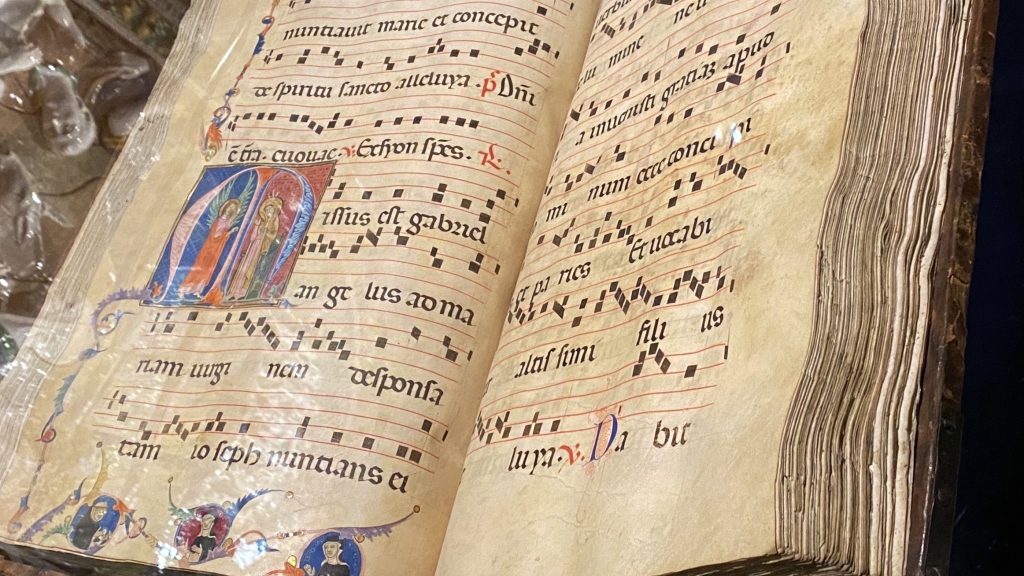 An old antiphonary from about 1270